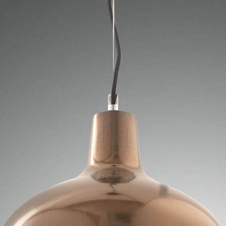 Glossy Keramik Pendelleuchte in Bronze Ø32 von Fabas Luce