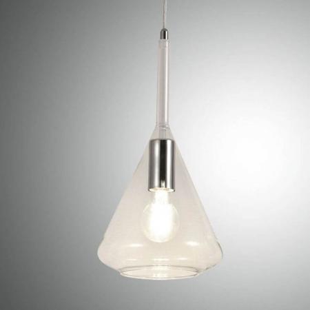 Tris 3-flammige Pendelleuchte Tranparentes Borsilicatglas von Fabas Luce