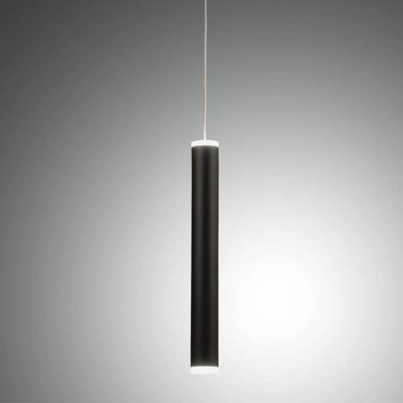 Prado LED Pendelleuchte im Röhrenstil mit Ober- und Unterlicht in Schwarz dimmbar von Fabas Luce