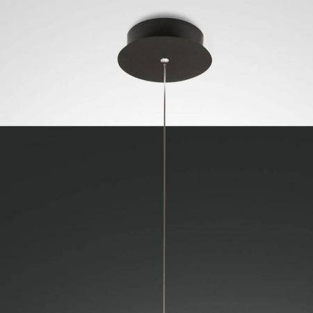 Prado LED Pendelleuchte im Röhrenstil mit Ober- und Unterlicht in Schwarz dimmbar von Fabas Luce