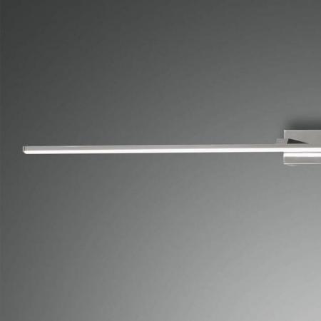 Große 110cm Nala LED Wandleuchte als Spiegel- und Bilderleuchte in Chrom von Fabas Luce