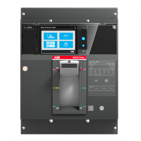ABB XT7H 1000 Ekip G Touch LSIG In1000 3p FF Kompaktleistungsschalter Generatorschutz Tmax XT7 mit vorderseitigen Anschlüssen, 3polig