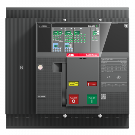 ABB XT7H M 1600 Ekip G Dip LS/I In1600 4p FF Kompaktleistungsschalter Generatorschutz Tmax XT7M mit vorderseitigen Anschlüssen, 4polig