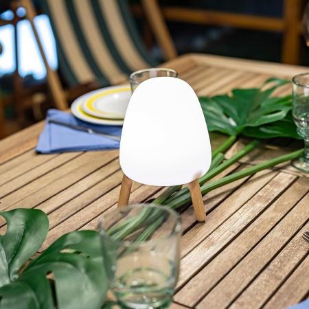 Aktion: Nur noch angezeigter Bestand verfügbar: New Garden ROCKET 20 TOUCH TISCHLAMPE weiss Akku