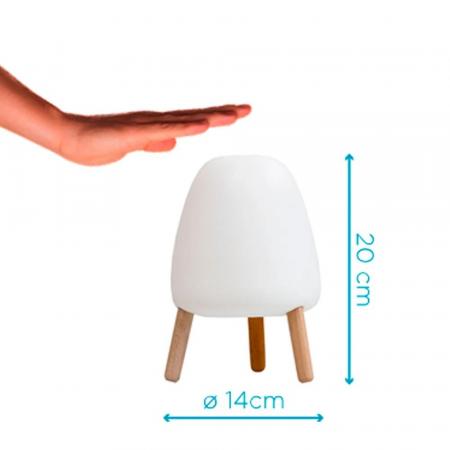 Aktion: Nur noch angezeigter Bestand verfügbar: New Garden ROCKET 20 TOUCH TISCHLAMPE weiss Akku