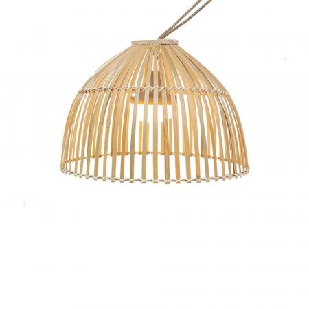 New Garden REONA 30 Bambus Hängeleuchte Akku warmweiss