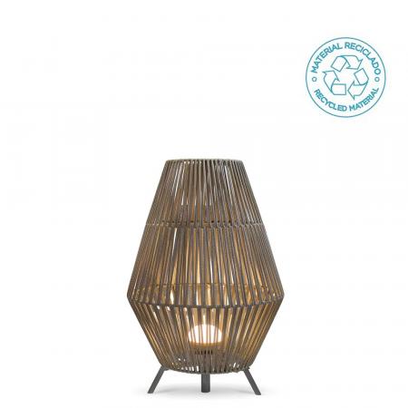 New Garden Conta Stehlampe aus Recyclingkunststoff Akku Dimmbar Fernbedienung für Innen & Außen