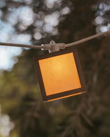 New Garden Vega Solarlichterkette IP44 5 m lang Bambus 1800 K für 230 V Betrieb oder mit Solar - flexible Handhabung möglich