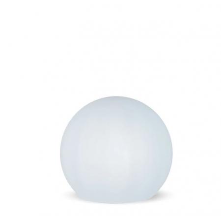 New Garden BULY 30 Garten LED-Kugelleuchte weiss IP65 230 Volt Kabel mit Schalter/ Stecker mit warmweißem Licht