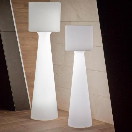 New Garden LED-Designer-Stehlampe Grace 170 RGB Akku USB Fernbedienung dimmbares kaltweisses & RGB-Licht 170 cm hoch