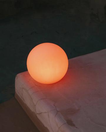 New Garden BULY 30 RGBW Solar LED-Garten Kugel schwimmfähig auch als Poollampe Akku IP68 Ø 30cm