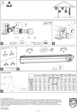 120cm PHILIPS Ledinaire Feuchtraumleuchte WT060C 30W – 3600lm 4000K Neutralweiß IP66 IK08