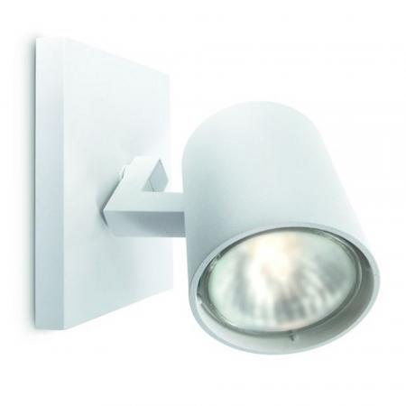 Philips myLiving Runner Dimmbarer Wand- und Deckenstrahler in Weiß mit schwenkbarem Kopf Aluminium