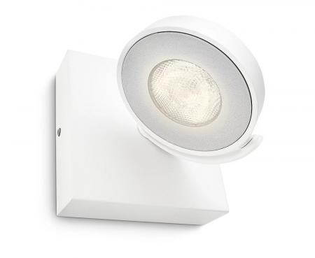 Philips myLiving LED Spot Clockwork 1-flammig schwenkbar zur Wand- und Deckenmontage in Weiß
