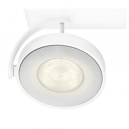 Philips myLiving 4-flammiger weißer LED Spot Clockwork dimmbar
