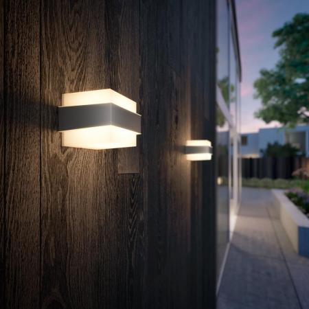 Philips myGarden Aussenwandleuchte Shovel im Edelstahllook