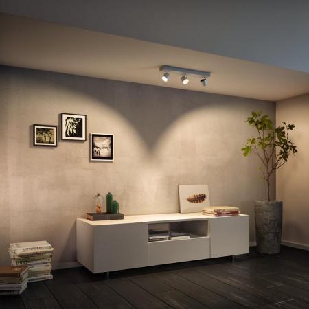 Philips myLiving LED Decken-Spot Star 3-flammiger Deckenstrahler mit Warm Glow-Funktion in Weiß