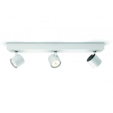 Philips myLiving LED Decken-Spot Star 3-flammiger Deckenstrahler mit Warm Glow-Funktion in Weiß