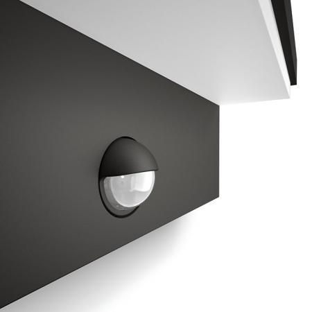 Philips myGarden LED Aussenwandleuchte Bustan in modernem Anthrazit mit Bewegungsmelder