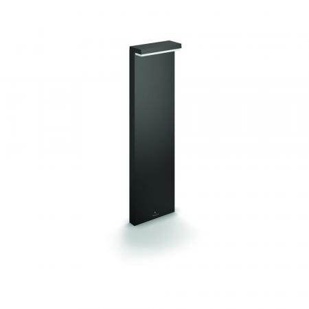 77cm hoch moderne Philips myGarden LED Wegeleuchte Bustan in Anthrazit Puristisch