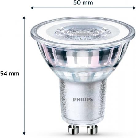 18er Pack Philips Classic LED Strahler 36°-Ausstrahlwinkel 4.6W wie 50W warmweisse Akzentbeleuchtung - XXXL-Sparpack