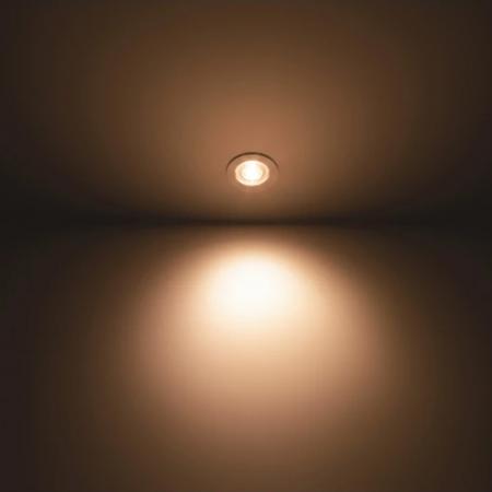 Philips Dive LED-Einbaustrahler IP65 rund weiß Einbau-Durchmesser 70mm, Einbautiefe 15mm, 2700K warmweißes Licht dimmbar