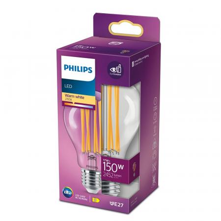 PHILIPS CorePro LED Filament A67 E27 17W wie 150W – 2452lm 2700K Warmweiß nicht dimmbar