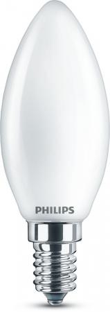 PHILIPS E14 LED Kerzen Lampe Milchglas 6,5W wie 60W warmweißes Licht