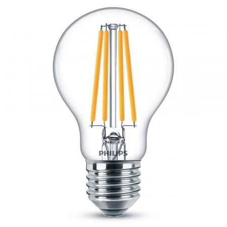 PHILIPS LEDclassic Filament A60 E27 10,5W wie 100W – 1521lm 2700K Warmweiß nicht dimmbar