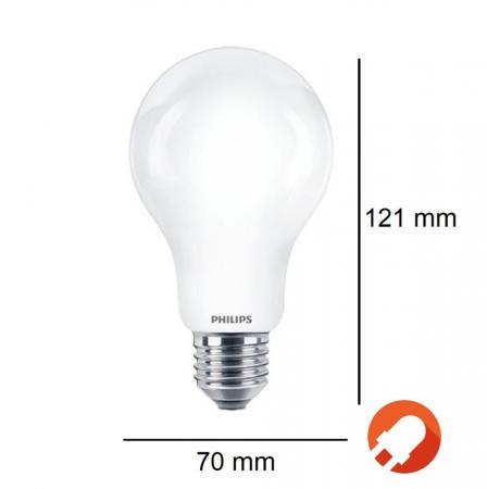 10er Sparpack PHILIPS E27 LED Glühbirne weiss mattiert A67 17,5W wie 150W warmweisses Licht augenschonend
