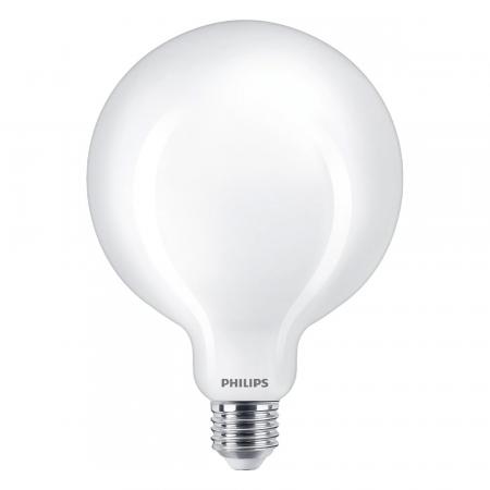 Helle Philips E27 LED Globe G125 Lampe 13W wie 120W opalweiss mattierte Kugel warmweiß