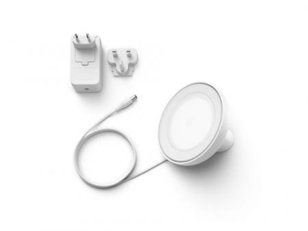 Philips Hue White and Color Ambiance LED Tischleuchte Bloom in Weiß
