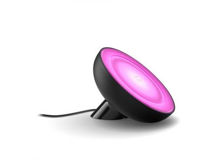 Philips Hue White and Color Ambiance LED Tischleuchte Bloom in Schwarz