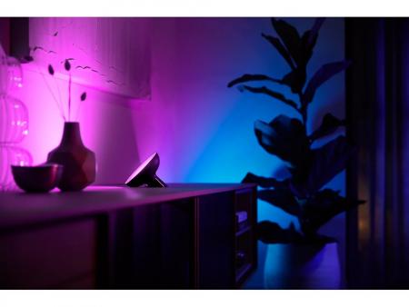 Philips Hue White and Color Ambiance LED Tischleuchte Bloom in Schwarz