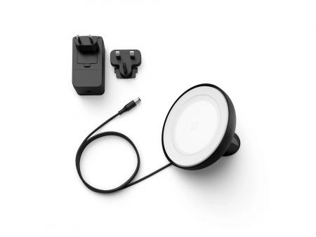Philips Hue White and Color Ambiance LED Tischleuchte Bloom in Schwarz