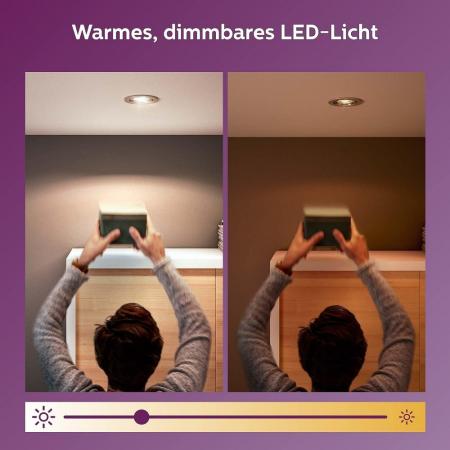 Philips LED Spot WarmGlow PAR16 6,2W wie 80W GU10 575lm 2200–2700K Warm Glow 36° dimmbar