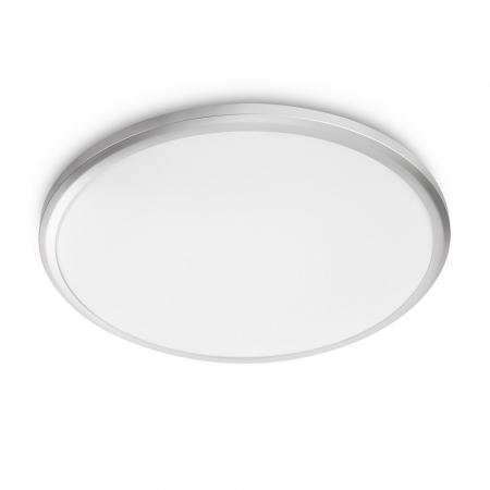 LED Bad-Leuchte Spay von Philips ø34,7cm in Silber 2700K warmweißes Licht IP44