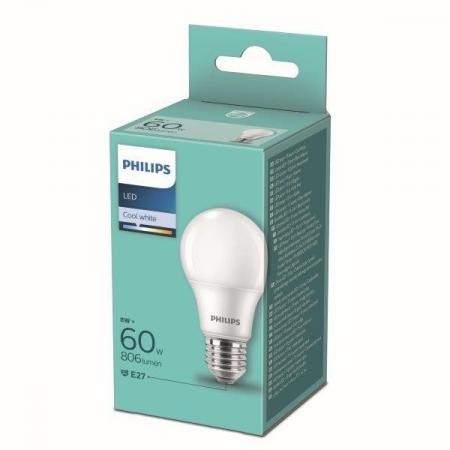 PHILIPS E27 LED Lampe 8W wie 60W neutralweißes blendfreies Licht