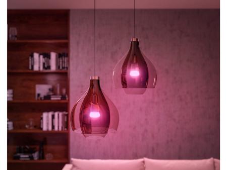 Philips Hue White & Color Ambiance Starter-Set 3x E27 LED 11 W 1055 lm mit Hue Bridge und Dimmschalter, 2000–6500 K, Bluetooth/Zigbee