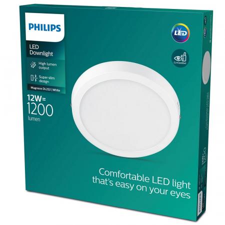Philips Einbauspot Magneos Slim Surface DL252, 12W, 2700 warmweißes Licht