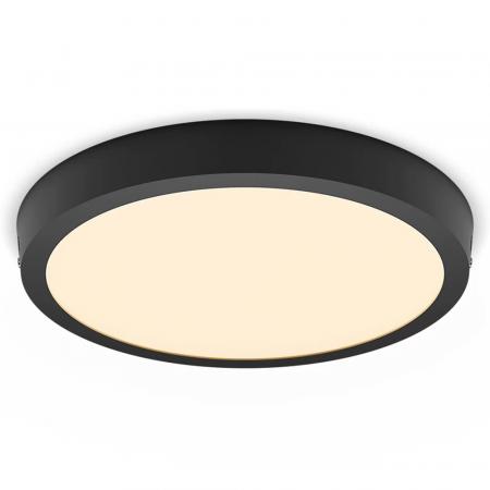 Philips Einbauspot Magneos Slim Surface ø28,6cm 20W, schwarz, 2700K warmweißes Licht