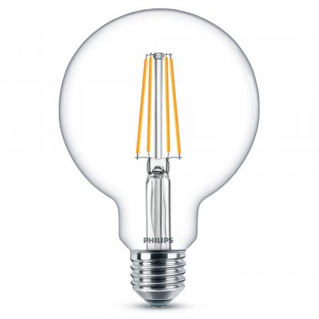 Philips MASTER Value LED Globe G120 E27 5,9 W wie 60 W 806 lm 2700 K Extra Warmweiß dimmbar klar