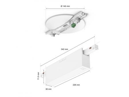 Philips Hue  Perifo 100W 2-Punkt-Netzteil weiß