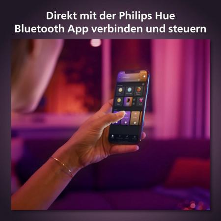 Philips Hue White & Color Ambiance Pendelleuchte Perifo 3-flammig Perifo RGBW multicolor Licht, Schwarz