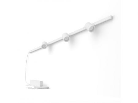 Philips Hue White & Color Ambiance Schienensystem Perifo 3er Spot RGBW multicolor Licht - inkl. Steckernetzteil, Weiß