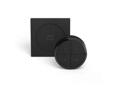 Philips Hue Tap Dial Switch Smart Lichtschalter 4 Tasten Dimmer Drehregler Schwarz