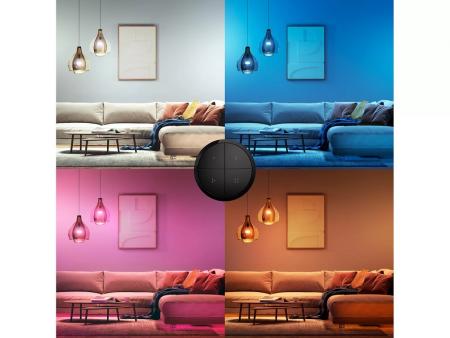 Philips Hue Tap Dial Switch Smart Lichtschalter 4 Tasten Dimmer Drehregler Schwarz
