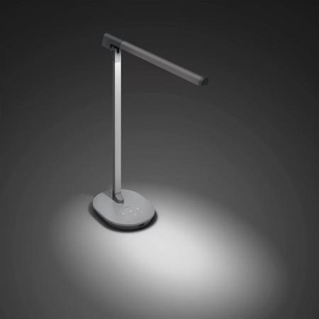 Philips LED Sword Schreibtischleuchte dimmbar mit USB in Anthrazit