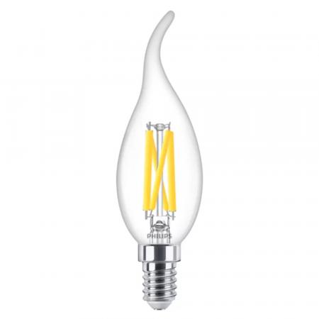 PHILIPS E14 LED Winstsoßlicht WarmGlow dimmbar 3,4W wie 40W warmweisses Licht  mit hoher Farbwiedergabe 90Ra