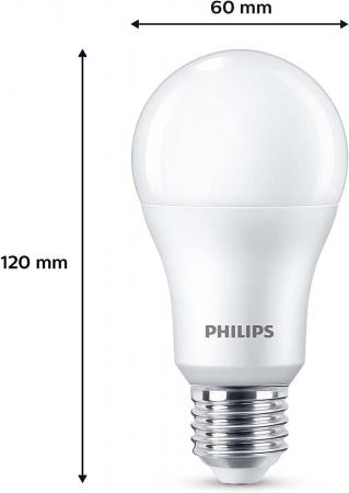 2er Set PHILIPS LED Lampen E27 A60 13W = 100W 1521lm 2700K warmweiß